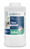 Клей ПВА Лакра универсальный Строитель 2,3кг