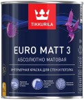 Краска TIKKURILA EURO MATT-3 интерьерная 9л