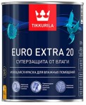 Краска TIKKURILA EURO EXTRA -20 моющаяся для влажных помещений база С 9л