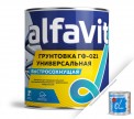 Грунт Krafor ГФ-021 Альфа &quot;ALFAVIT&quot; быстросохнущий, красно-коричневый 1,9кг (6)