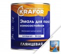 Эмаль Krafor ПФ-266, желто-коричневая 0,9кг (14)