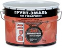 Грунт-эмаль по ржавчине 3в1 Dali молотковая коричневый 10л