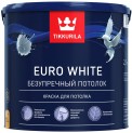 Краска TIKKURILA EURO WHITE для потолков белая 9л