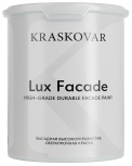 Краска фасадная Kraskovar LUX FASADE высокоукрывистая, сверхпрочная белая 2л