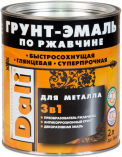 Грунт-эмаль по ржавчине 3в1 Dali RAL 1021 желтый 2л