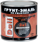 Грунт-эмаль по ржавчине 3в1 Dali молотковая серебристая 0,75л