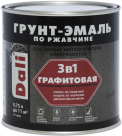Грунт-эмаль Dali по ржавчине 3в1 графитовая зеленый 0,75л