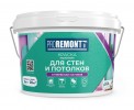 Краска Proremontt для стен и потолков супербелая 3кг