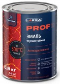 Эмаль Лакра PROF IT термостойкая антикоррозионная до 500С чёрный 0,8кг