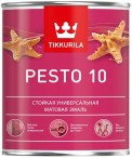 Эмаль TIKKURILA ПЕСТО 10 алкидная матовая база С 0,9л