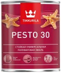 Эмаль TIKKURILA ПЕСТО 30 алкидная полуматовая база С 0,9л