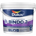 Краска DULUX BINDO 2 для стен и потолка высокоукрывистая белоснежная матовая 2,5л