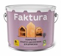 Защитно-декоративное покрытие Faktura с льняным маслом и ионами серебра махагон 9л