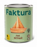 Лак Faktura яхтный водостойкий для внутренних и наружных работ полуматовый 0,7л