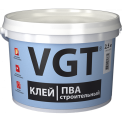 Клей VGT ПВА Строительный для добавки к цементному раствору и приклеиванию бумаги 10кг