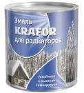 Эмаль для радиаторов Krafor, белая 0,9кг (14)