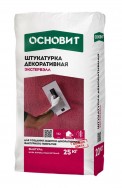 Штукатурка декоративная &quot;Короед&quot; Основит Экстервэлл OS-2.5 WK (Т-27) фракция 2,5 мм белая, 25кг